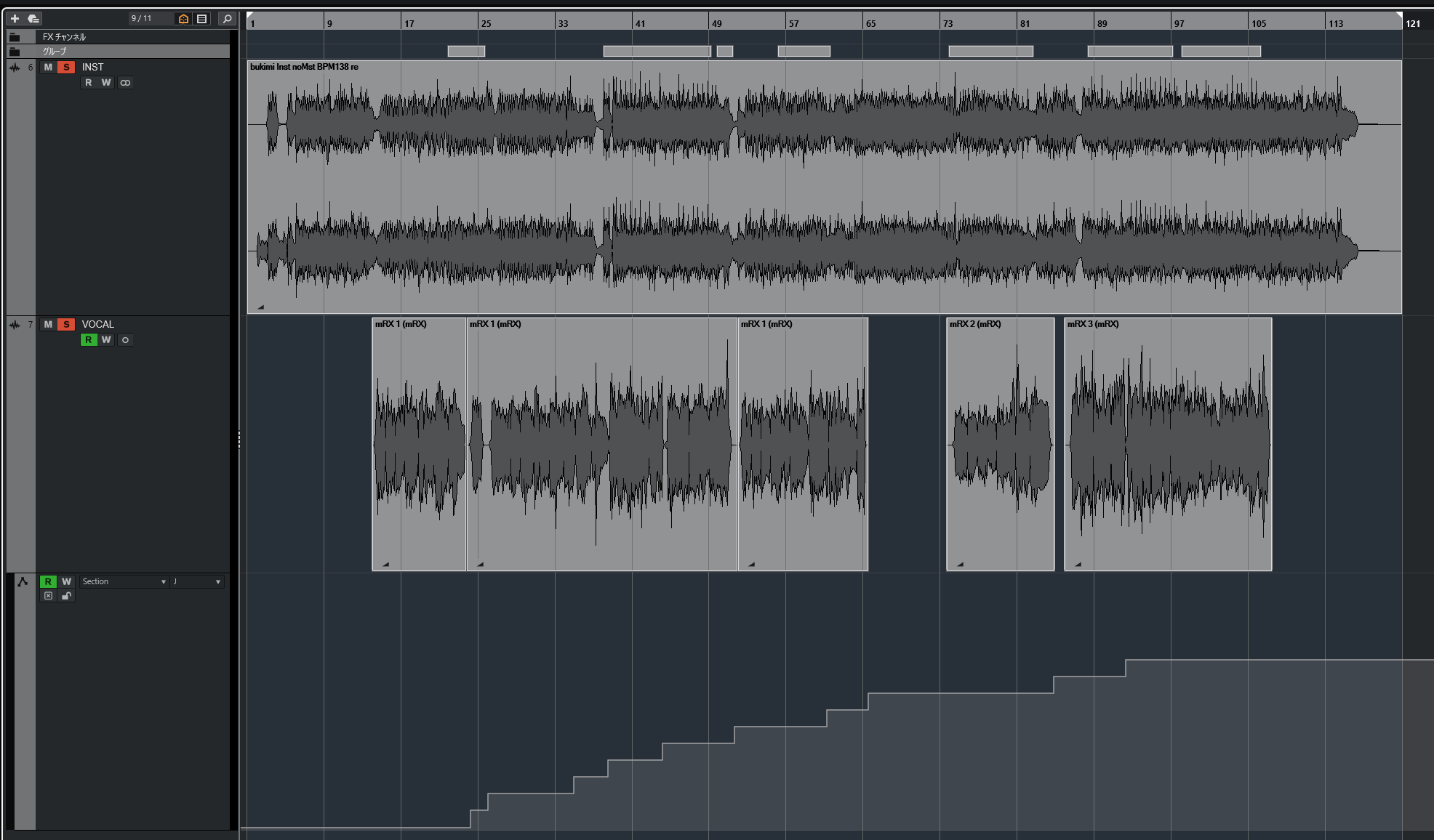 SECTION automation setup in DAW